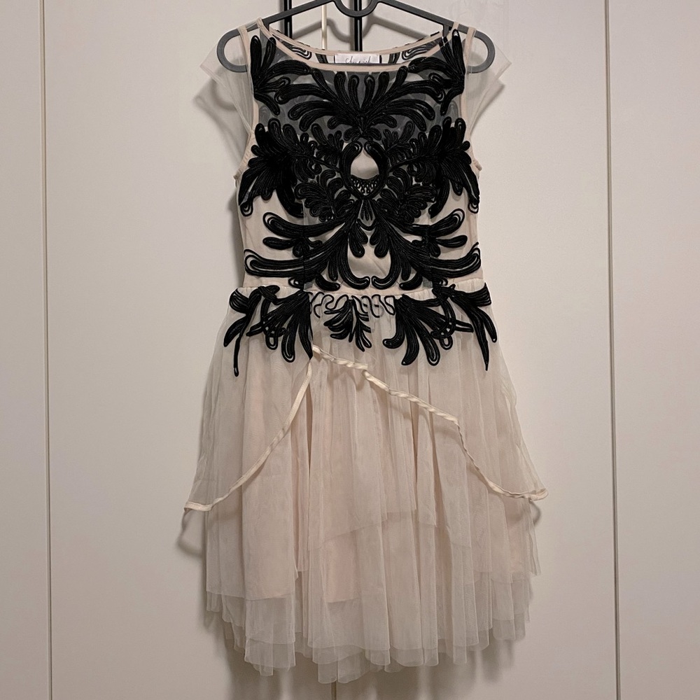 NEW! Chicwish Cream Tulle Dress
